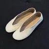 Nuevos zapatos planos blancos versátiles, casuales y elegantes, estilo commuter, con punta redonda, para mujer, cómodos, de suela blanda, slip-on, tipo abuela
