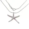 Collar con Colgante Minimalista de Estrella de Mar Plateada Tridimensional para Mujer Cadena Versátil de Clavícula Estilo Cool Choker Dulce y Fresco