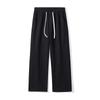 Calças de Algodão Puro Estilo Americano para Homens, Modelos de Primavera e Outono, Marca Tendência, Cintura Elástica, Calças Casuais de Trabalho Retas e Largas para Homens, Atacado