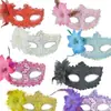 Máscara de Princesa para Mascarada de Halloween Parche Veneciano Pintado Máscara de Ojo para Fiesta para Hombres y Mujeres Estilo Flor Mariposa