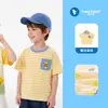 Camiseta de Manga Corta para Niño Algodón Puro Dibujos Animados Ropa de Verano Ropa Casual de Media Manga para Niños Top para Bebé Ropa de Verano para Niñas
