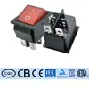 Etl Padrão Americano Kcd4 Interruptor de Barco 4 Pinos 2 Velocidades Rocker Amarelo Interruptor de Alimentação Corrente Alta 16A250V