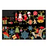 Hm92047Ds Pingente de Natal Layout de Cena de Natal Adesivos Decorativos Vidro da Janela Adesivos de Janela Adesivos de Parede de Feriado