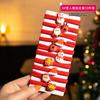 Tocado navideño con lazo y horquilla para el pelo, bonitos accesorios para el pelo de Papá Noel para niñas, pinzas para el pelo para bebés