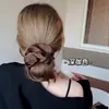 Goma de pelo de satén de alta gama para mujer, elegante goma para el pelo, accesorio simple para moño, adorno de pelo moderno y versátil con banda elástica