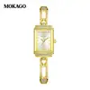 Reloj Pulsera Cuadrado de Pin Pequeño Ofns, Reloj de Pulsera de Cuarzo de Lujo Ligero Popular en Internet, Reloj Impermeable para Mujer Incrustado de Diamantes Estilo Chanel