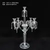 Suporte de Velas Acrílico para Casamento com 6 Cabeças Casamento Hotel Restaurante Festa de Aniversário Casa Decoração Transparente Adereços para Banquete de Casamento