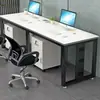 Estação de trabalho para várias pessoas, conjunto de mesa e cadeira de escritório, mesa executiva, mesa de escritório simples e moderna