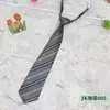 Nueva Corbata JK Fresca de Primavera/Verano para Hombre y Mujer con Rayas Diagonales Estudiante Escolar Cremallera Corbata Perezosa Venta al por Mayor