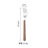 Nuevo 430 imitación madera creativa estilo japonés mango de clip grande acero inoxidable cubertería occidental cuchillo tenedor cuchara cuchillo para bistec traje de 5 componentes