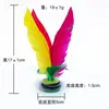 Colección de Volantes de Pluma de Pollo al por Mayor para Adultos Niños Fitness Volante de Pluma de Ganso Colorido Competencia de Escuela Primaria Volante de Flor Grande
