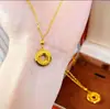 Nuevo Modelo Colgante Collar Donut Escama de Dragón Latón Chapado en Oro con Efecto Brillante, Mismo Estilo que en Tiendas de Oro, Venta al por Mayor desde Fabricante
