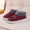 Pantuflas Gruesas de Forro Polar para Invierno, Calientes para Interiores, para Adultos, con Suelas Suaves, Zapatos de Algodón Antideslizantes, Cómodas para el Ocio en Casa