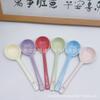 Mercadorias genuínas Venda Quente Comércio Exterior Colher de Sopa Cerâmica Colher Pintada à Mão Cor Esmalte Inferior Utensílio de Mesa Colher de Sopa de Alto Valor de Cor Colher de Cabo Longo