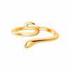Personalidad Ins Anillo Inteligente de Serpiente Pequeña Superficie Brillante Cara Brillante Anillo de Dedo Femenino Moda Estudiantil Estilo Coreano Elegante Anillo de Dedo Abierto Femenino