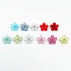 Botões de Flor Pequena Fresca Imitando Concha Botões de Flor de Cinco Pétalas de Acetato Decoração para Camisa Cardigã Suéter Vestido