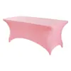 Mantel spandex para cocina de 6 pies aproximadamente 1.8 metros negro lavable resistente a las arrugas elástico rectangular mantel para patio actividades