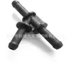 Conector de mangueira do radiador 1K0121087B transfronteiriço, T de nylon de 8 mm, adequado para Volkswagen e Audi