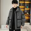 Abrigo de marea alta de la marca Shang Yi para hombre, abrigo de moda, chaqueta de trabajo (traje (con terciopelo