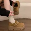 Sapatos Birkenstock Retro de Solado Grosso Cor Sólida Novo Estilo Primavera e Outono 2026 Melard Sapatos Casuais Slip-On Aumentadores de Altura
