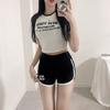 Roupa de Ginástica Curta Estilo Japonês Feminina Slim-fit Emagrecimento Menina Estilo Faculdade Estilo Puro Estudante Maiô Japonês
