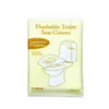 Transfronterizo 10 Piezas Soluble en Agua Desechable Hotel Asiento de Inodoro Venta al por Mayor Viaje Papel Higiénico Asiento de Inodoro Paquete Conveniente