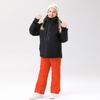 Traje de esquí para niños de invierno para exteriores, traje grueso impermeable, chaqueta de invierno cálida para niños y niñas
