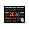 Serie de Calendarios 2026 Más Vendida Transfronteriza Alfombrilla para Ratón Escritorio de Computadora Almohadilla Engrosada Exquisita Sensación Sedosa Venta al por Mayor de Fábrica