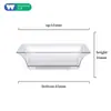 En stock taza cuadrada taza redonda múltiples tazas de postre taza para pudín taza para mousse plato cuchara de plástico desechable Amazon
