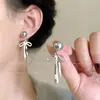 Brincos de Franja com Pérolas para Mulheres com Rosto Quadrado e Redondo, Luxo Acessível, Brincos de Alta Qualidade, Design de Nicho, Elegantes, Versáteis e Exquisitos