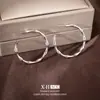 Pendientes de Bambú Geométricos Forma de C Aguja Plateada, Pendientes de Nuevo Estilo Chino Exquisitos y de Diseño Único, Simples y Versátiles, Elegantes Accesorios para Orejas