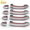 Adecuado para tira brillante de manija Touran manija de puerta de coche cromada Touran manija de saludo pegatinas decorativas para reposabrazos accesorios de coche