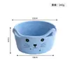 Cesta de Armazenamento Trançada de Corda de Algodão com Orelhas de Gato Cesta de Armazenamento para Diversos Domésticos Cosméticos Mesa Cesta de Armazenamento para Organização de Lanches