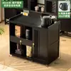 Juego de Mesa de Té Nuevo Estilo Chino Móvil para Uso Doméstico, Adecuado para Balcón, Completo con Gabinete de Té y Mesa de Té Pequeña para Oficina
