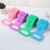 Toalla de baño larga de silicona para frotar la espalda, resistente, de doble cara, para hombres y mujeres.