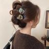 Grampo de Cabelo Laço Aveludado Vintage Presilha de Garra Outono e Inverno Versátil Clipe de Tubarão de Alta Qualidade Moda Elegante Acessórios de Cabelo Adereços de Cabeça Mulheres