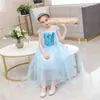 Vestido de Princesa Frozen para Niña 2023 Vestido de Verano Vestido de Elsa Estilo Occidental Disfraz de Presentación Halloween Sin Mangas