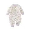 Body para Bebé Duoduo Conejito Otoño/Invierno Algodón Puro Cálido Ropa Interior Acolchada para Recién Nacidos Pelele para Bebé Pijama