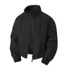 Otoño/Invierno 2026 Nueva Chaqueta Bomber Americana de Calle con Cuello Alto para Hombre Tallas Grandes Moda Chaqueta Corta Casual para Hombre