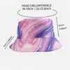 Sombrero de pescador tie-dye de doble cara con estampado digital transfronterizo para hombres y mujeres, sombrero de protección solar para moda exterior de primavera y verano