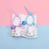 Novo chaveiro de unicórnio em resina personalidade pingente de bolsa para casal chaveiro de boneca fofa pequeno presente atacado