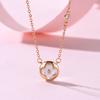 Joias Seiko Ágata Vermelha Anel para Presbiopia Colar Mulheres Acessível Luxo Moda Elegante Madrepérola Trevo de Quatro Folhas Corrente para Clavícula