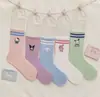 Calcetines Coreanos Estilo Transfronterizo, Colección de Calcetines de Algodón Peinado de Caña Media, Calcetines de Dibujos Animados Japoneses, Calcetines para Mujer 200N, Venta al por Mayor de Calcetines de Algodón