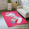 Alfombra con mango de consola de juegos transfronteriza para habitación infantil, alfombra de piso de dibujos animados para el hogar, sala de estar, dormitorio, alfombra completa, mancha