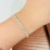 Pulsera Multicapa de Plata de Ley S925 Coreana, Diseño de Nicho Estilo Ins, Joyería de Mano Geométrica de Rombo Sencilla y Moderna tipo Encaje