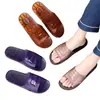 Sandalias de Cristal Antideslizantes de Verano para Baño, Baño, Hogar, Hotel, Interior, Sandalias de Plástico de Suela Gruesa, Verano