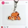 Llavero de Hámster de Dibujos Animados 2D Nuevo Transfronterizo, Lindo Colgante de Acrílico para Bolso, Mochila, Estuche