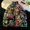 Ropa de Algodón Cálida y a Prueba de Frío My203 de Invierno, Ropa Floral Grande del Noreste, Se Puede Combinar con Hanfu de Estilo Chino de Talla Grande para Hombres y Mujeres