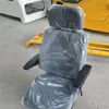 Asiento con amortiguación para excavadora, conjunto de cojín y respaldo de esponja, accesorios del asiento de operación de la cabina de la excavadora