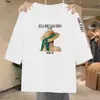 Camiseta de manga tres cuartos de marca para comercio exterior transfronterizo, con excedente, corte holgado, adelgazante, estampada, top de moda para mujeres de mediana edad y mayores